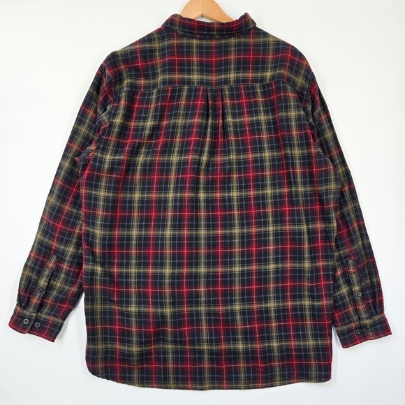 Carbon2Cobalt Mens XXL 2XL Flannel Shirt Plaid Long Sleeve Button Up Christmas - Picture 4 of 6